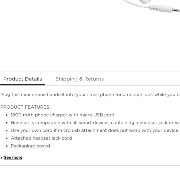 RETRO Universal Cell Phone Handset CATS NWT, NIB - Picture 3 of 8